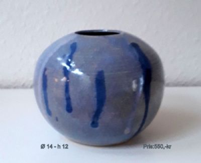 Rund krukke/vase